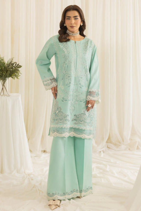 Pastel Green Cotton Dobby Straight Kurta Set Online in Dubai UAE Abudhabi Ajman Sharjah