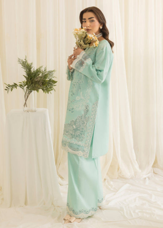 Pastel Green Cotton Dobby Summer Wear Kurta Set Online in Sri Lanka India Australia