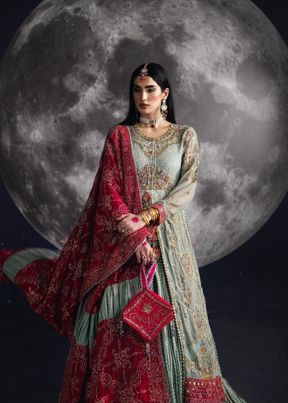 Pastel Green Pakistani Wedding Wear Suit Online in Dubai DXB UAE Abudhabi Meena Bazaar