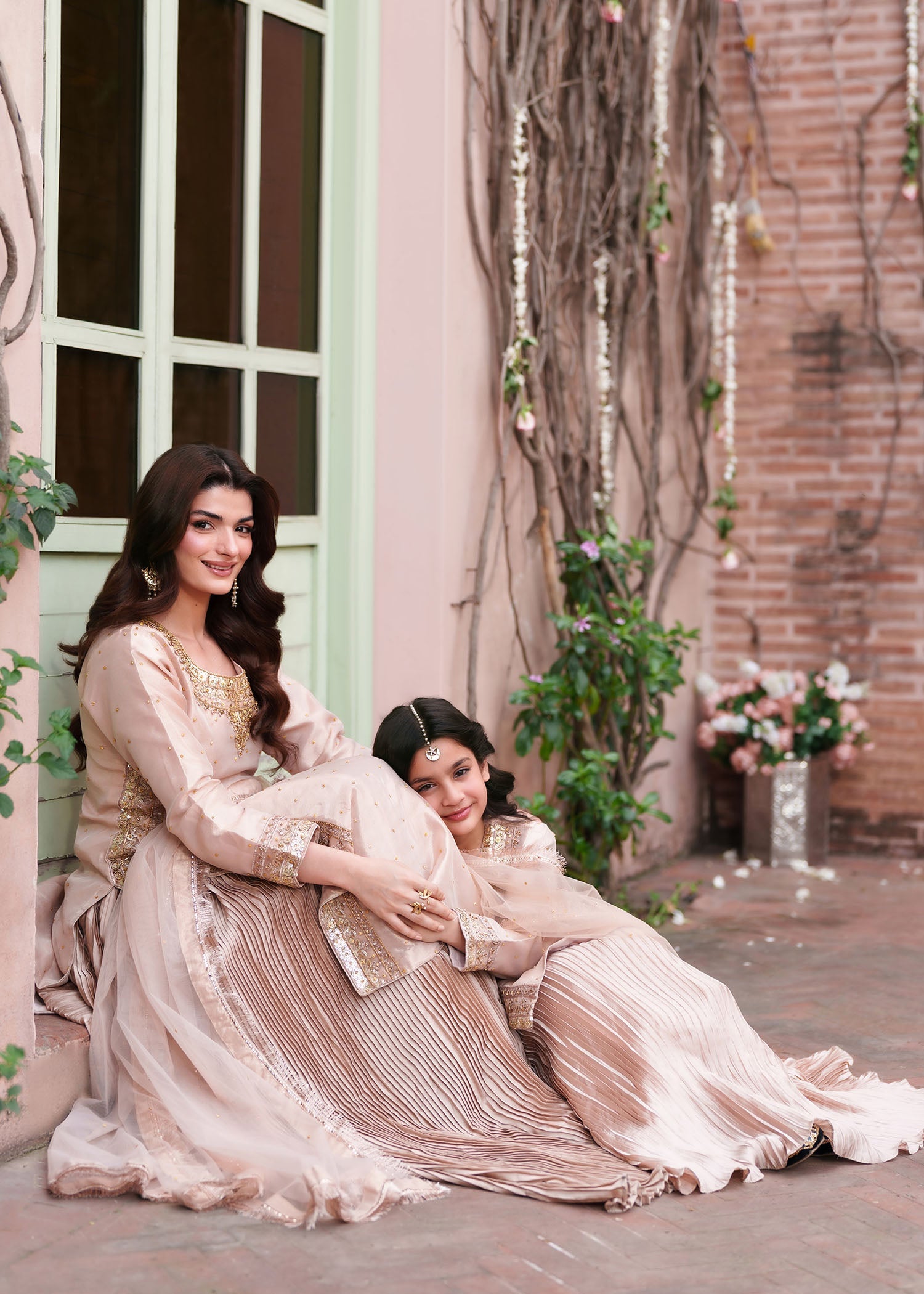 Pastel Pink Embellished Lehenga with Dupatta Online in Sri Lanka India Australia