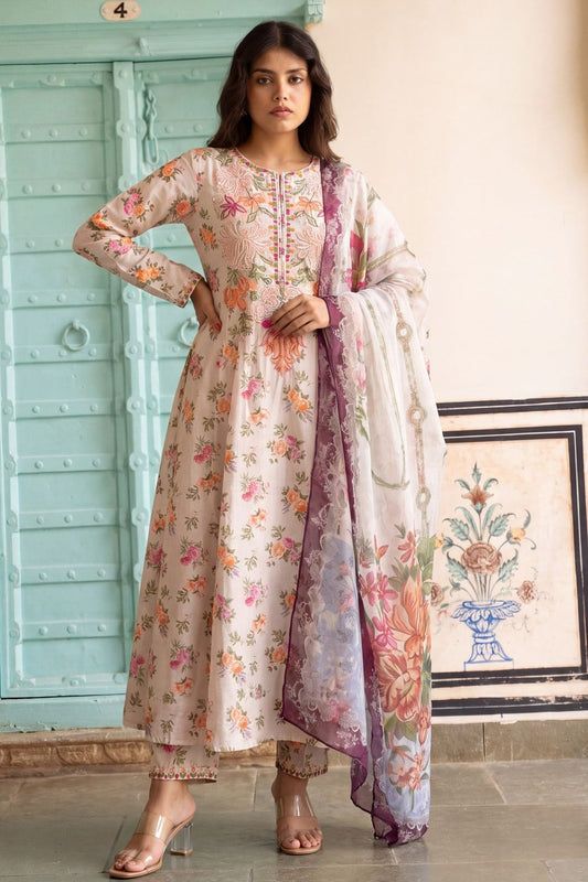 Pastel Pink Embroidered Lawn Pishwas Salwar Suit Online in Dubai UAE Abudhabi Ajman Sharjah