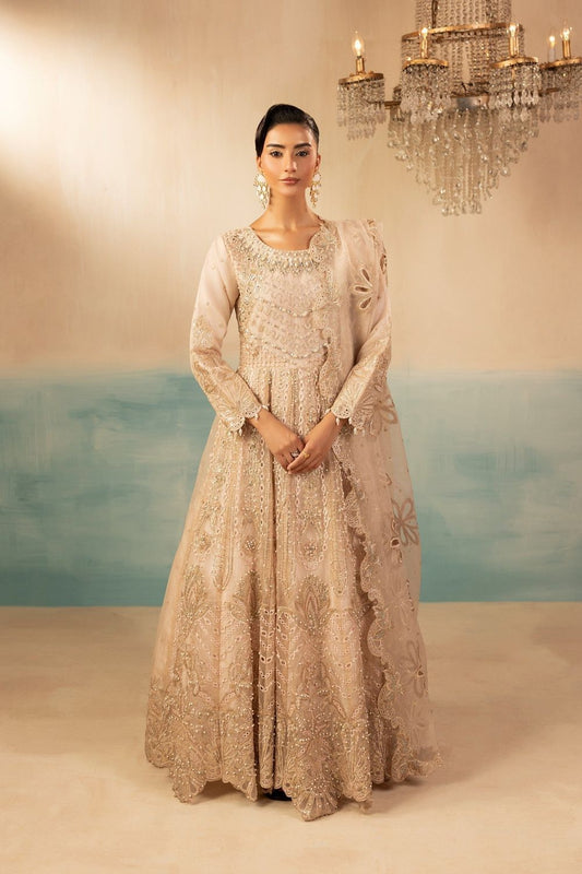 Pastel Pink Embroidered Organza Festive Suit Online in Dubai UAE Abudhabi Ajman Sharjah