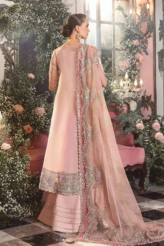 Pastel Pink Handmade Pure Organza Suit