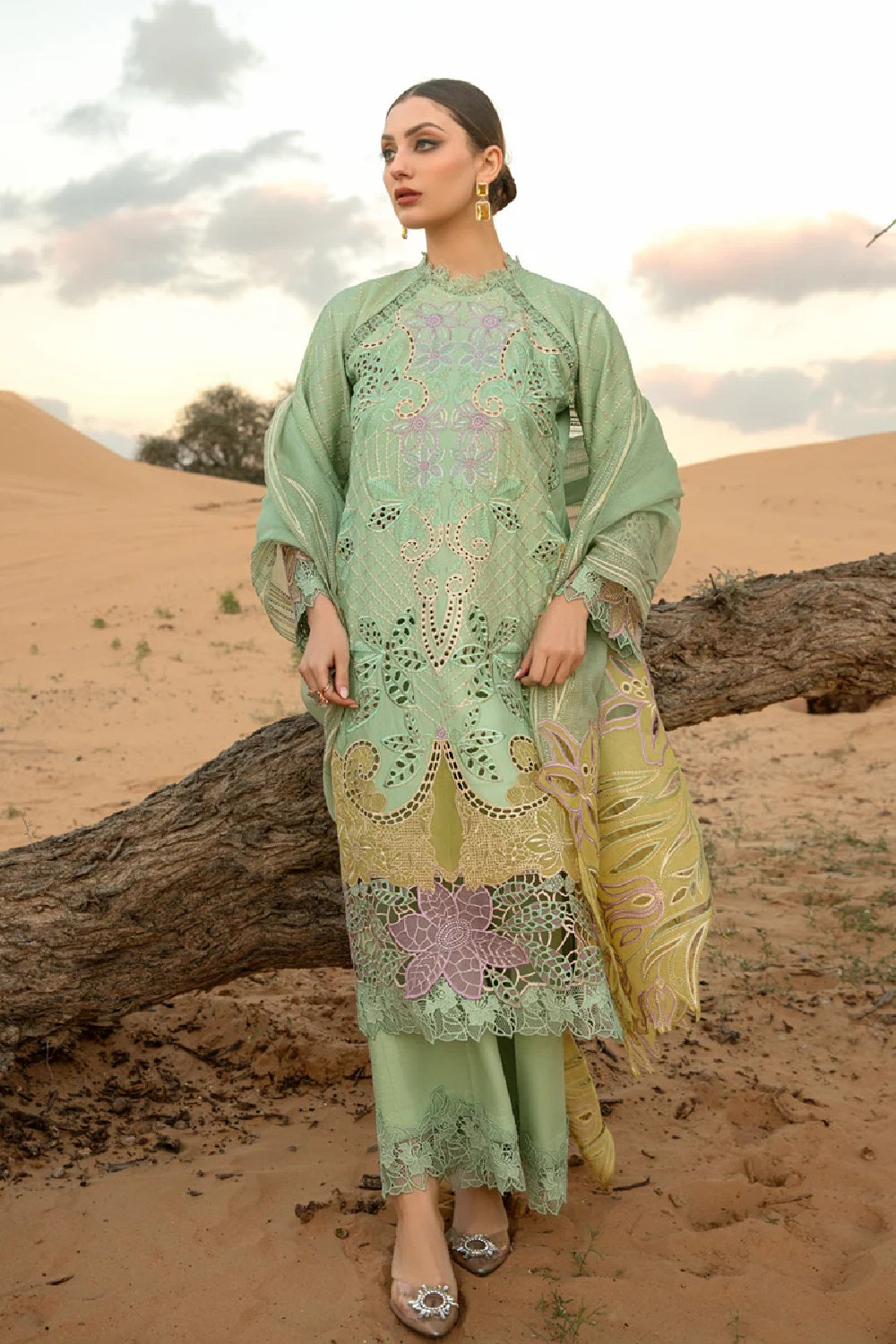 Pastel Chikankari Lawn Suit