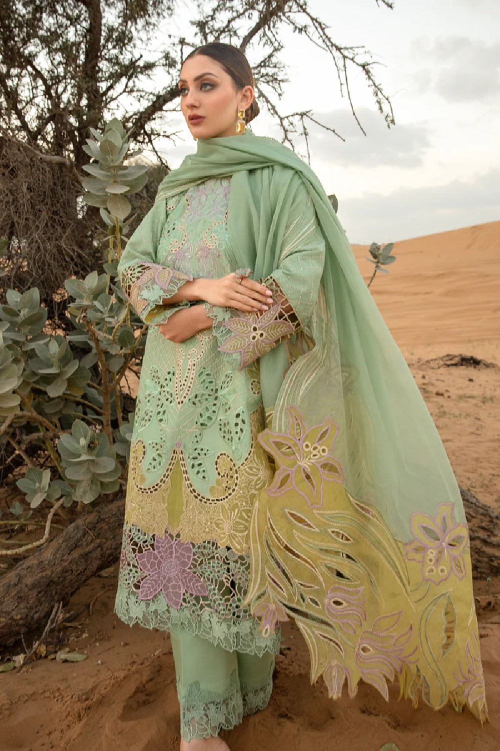 Pastel Chikankari Lawn Suit