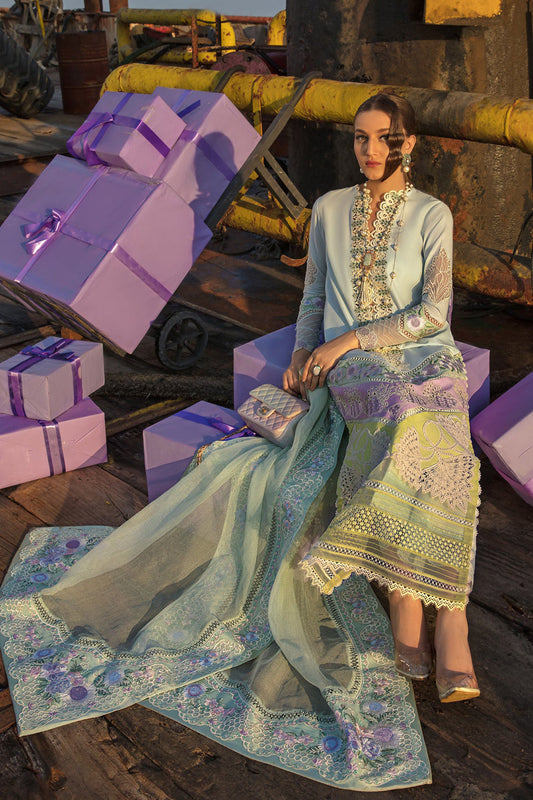 Pastel Embroidered Lawn Suit