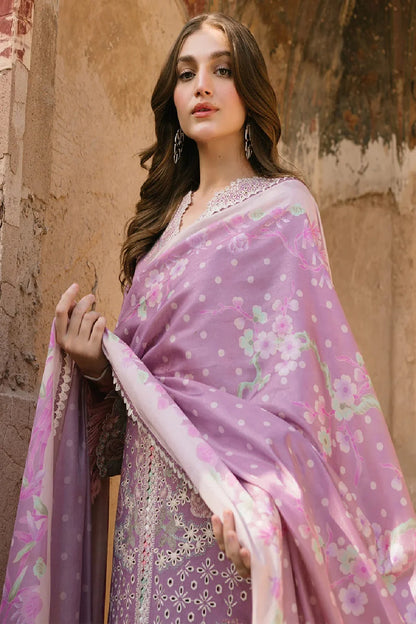 Pastel Pink Heavy Embroidered Chikankari Lawn Suit