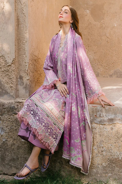 Pastel Pink Heavy Embroidered Chikankari Lawn Suit
