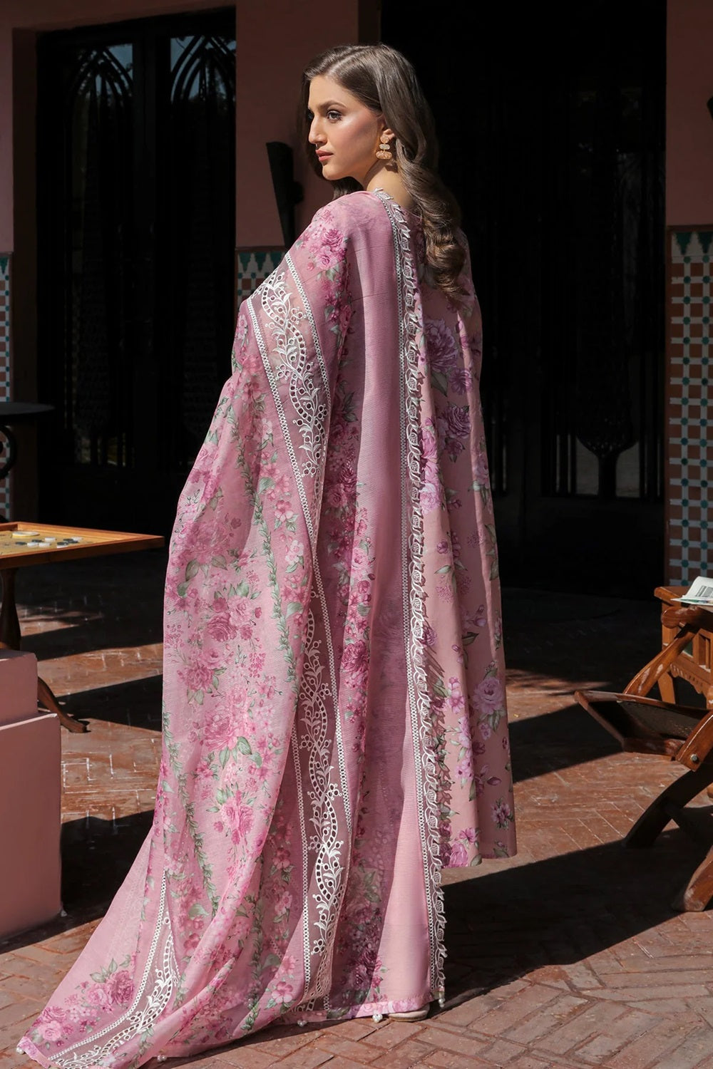 Pastel Pink Chikankari Lawn Suit