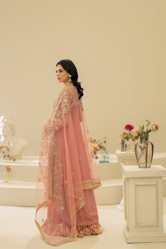 Pink Handmade Bridal Sharara