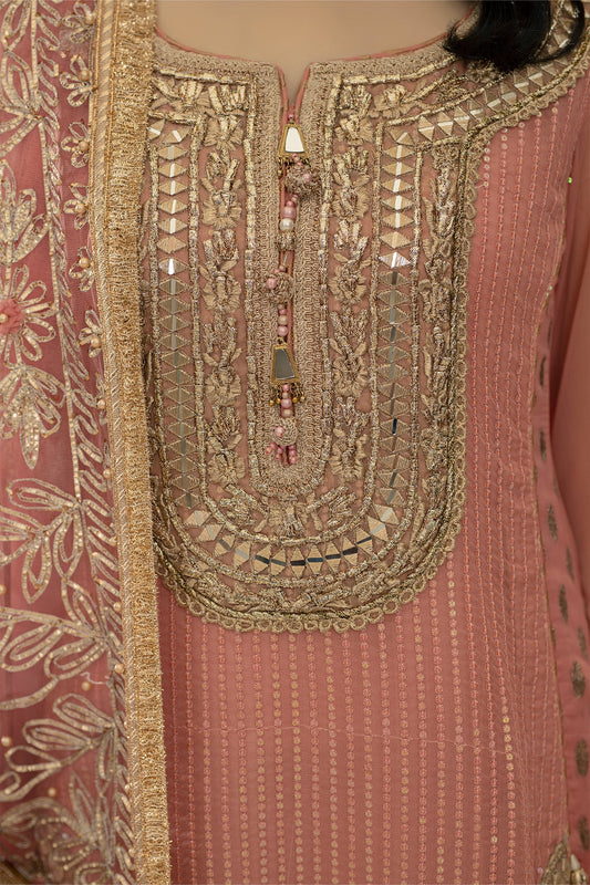 Pink Handmade Bridal Sharara