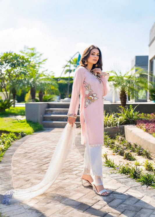 Readymade Pink Cotton Suit Size 48