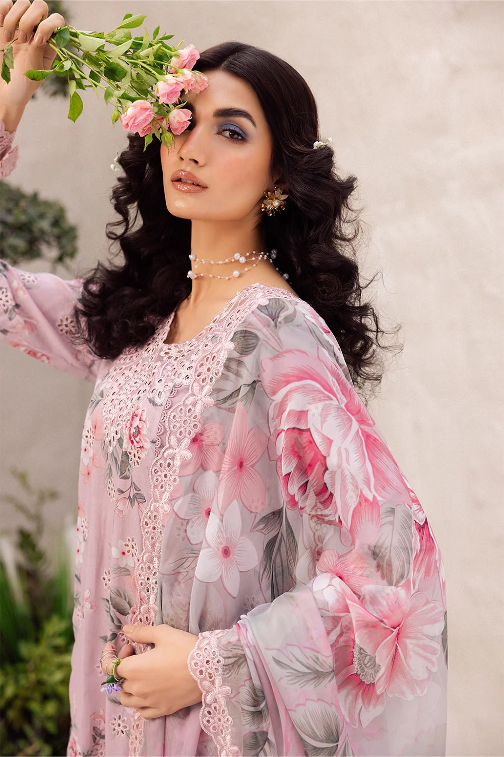 Chikankari Lawn Suit with Chiffon Dupatta