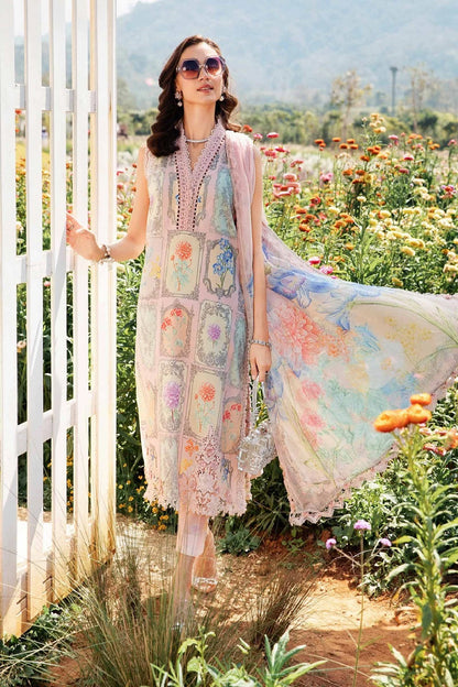 Pastel Pink Pure Lawn Suit with Chiffon Dupatta