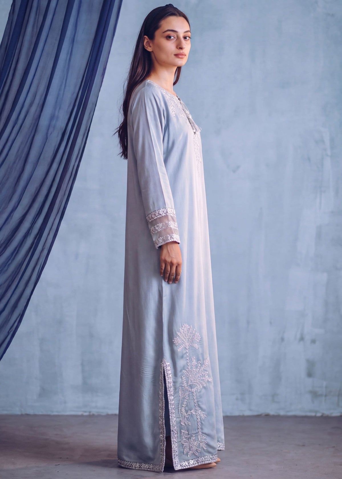 Patchwork Linen Kaftan Online in Dubai DXB UAE Abudhabi Meena Bazaar