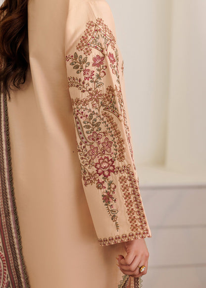 Peach Orange Lawn Pakistani Designer Suit Online in Dubai DXB UAE Abudhabi Meena Bazaar
