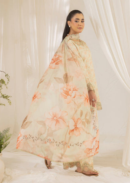 Peach Orange Silk Pakistani Suit 3 Piece Set Online in Sri Lanka India Australia