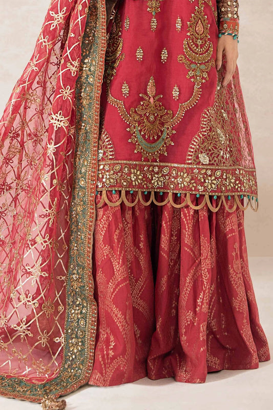 Handmade Gharara with Cut Work Details