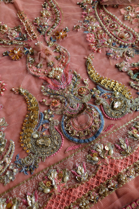 Peachy Pink Handmade Suit