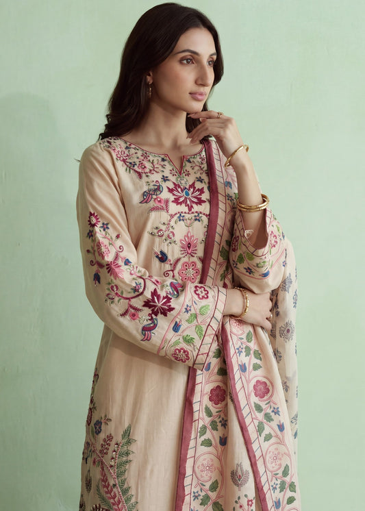 Pearl White Embroidered Lawn Salwar Suit Online in UK USA Canada