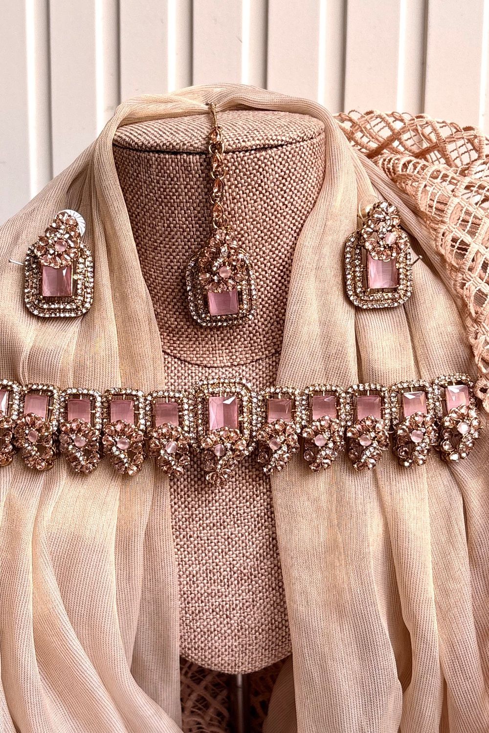 Pink Azmira Choker Set Online in Dubai UAE Abudhabi Ajman Sharjah