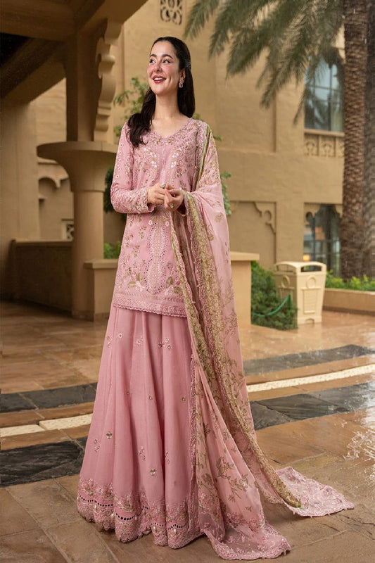 pastel pink Chikankari Embroidered Lawn Salwar Kameez Online in Dubai UAE Abudhabi Ajman Sharjah