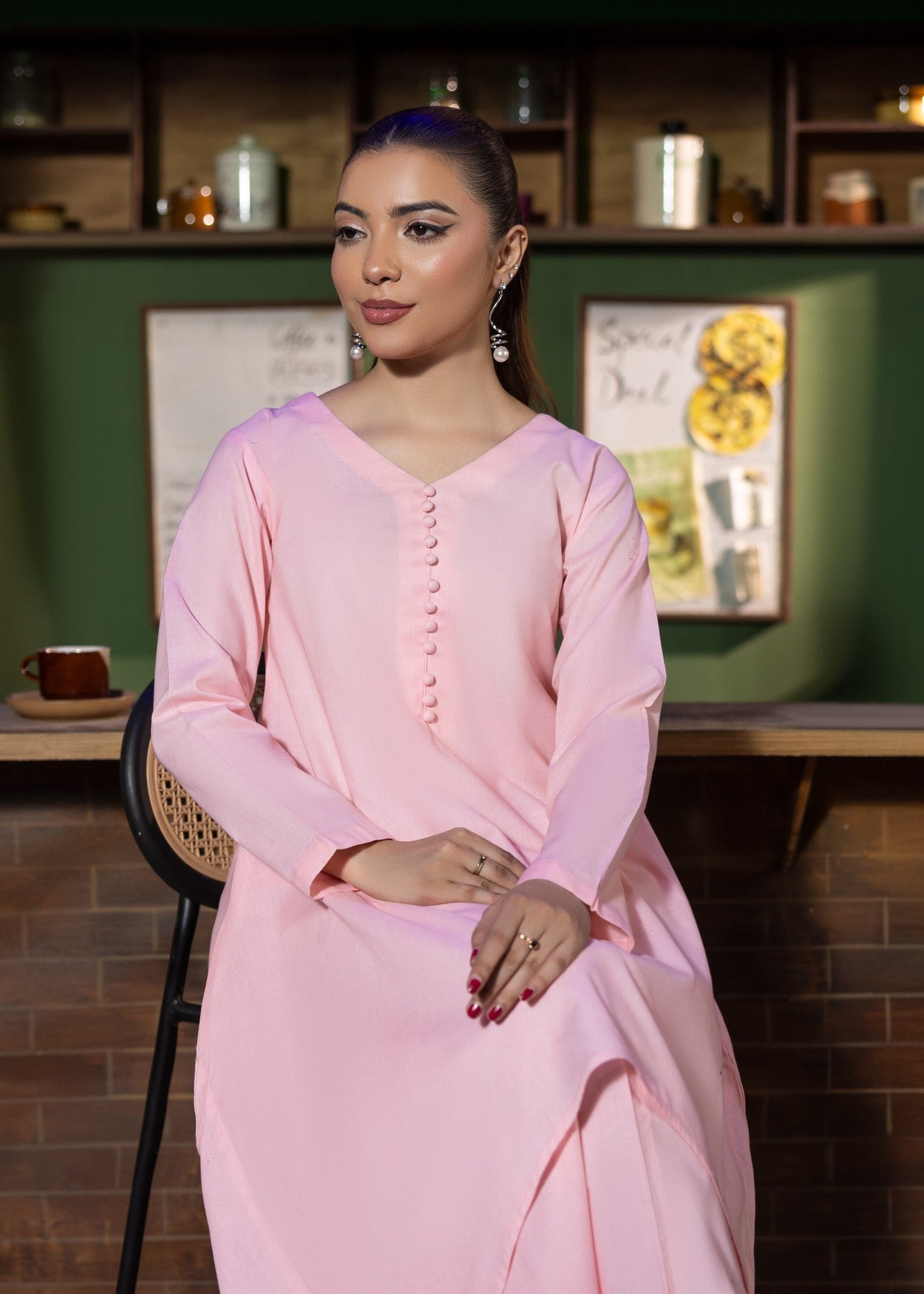 Pink Cotton Lawn Ladies Suit Online in Dubai UAE Abudhabi Ajman Sharjah
