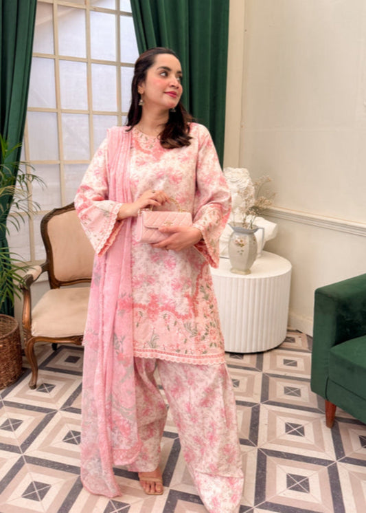 Pink Cotton Summer Wear Shalwar Kameez Online in Dubai DXB UAE Abudhabi Meena Bazaar