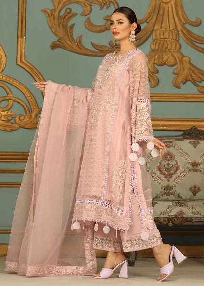 Pink Embellished Organza Pakistani Dress Online in Sri Lanka India Australia