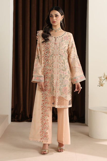 Pink Embroidered Chiffon Pakistani Suit Online in Dubai UAE Abudhabi Ajman Sharjah