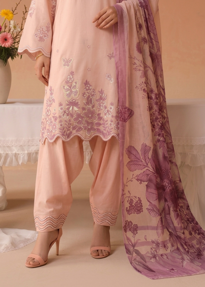 Pink Embroidered Lawn Party Wear Suit Online in Sri Lanka India Australia