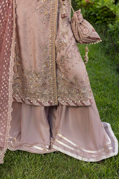 Pink Embroidered Organza Pakistani Mehndi Outfits Online in Dubai UAE Abudhabi Ajman Sharjah