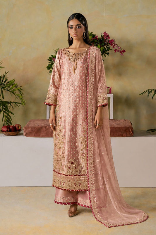 Pink Embroidered Viscose Wedding Suit Online in Dubai UAE Abudhabi Ajman Sharjah