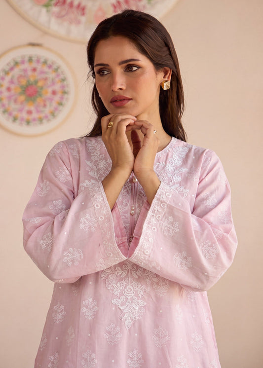 Pink Lawn Kurta Set Online in Sri Lanka India Australia