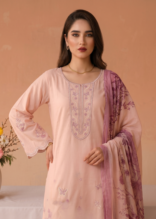 Pink Lawn Straight Kurta Suit Online in Sri Lanka India Australia