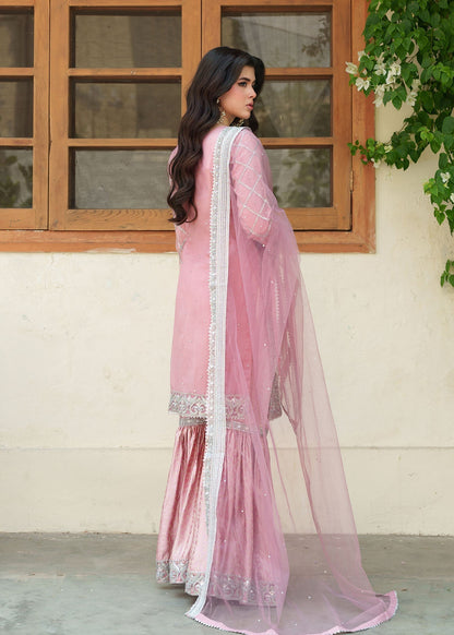Pink Net Gharara Suit for Women Online in Dubai UAE Abudhabi Ajman Sharjah