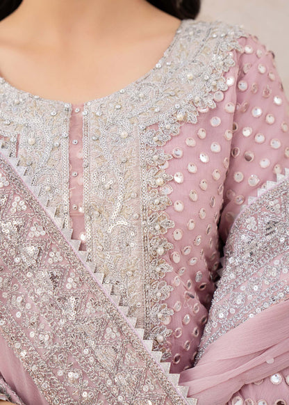 Pink Raw Silk Chiffon Dupatta Suit Online in Sri Lanka India Australia