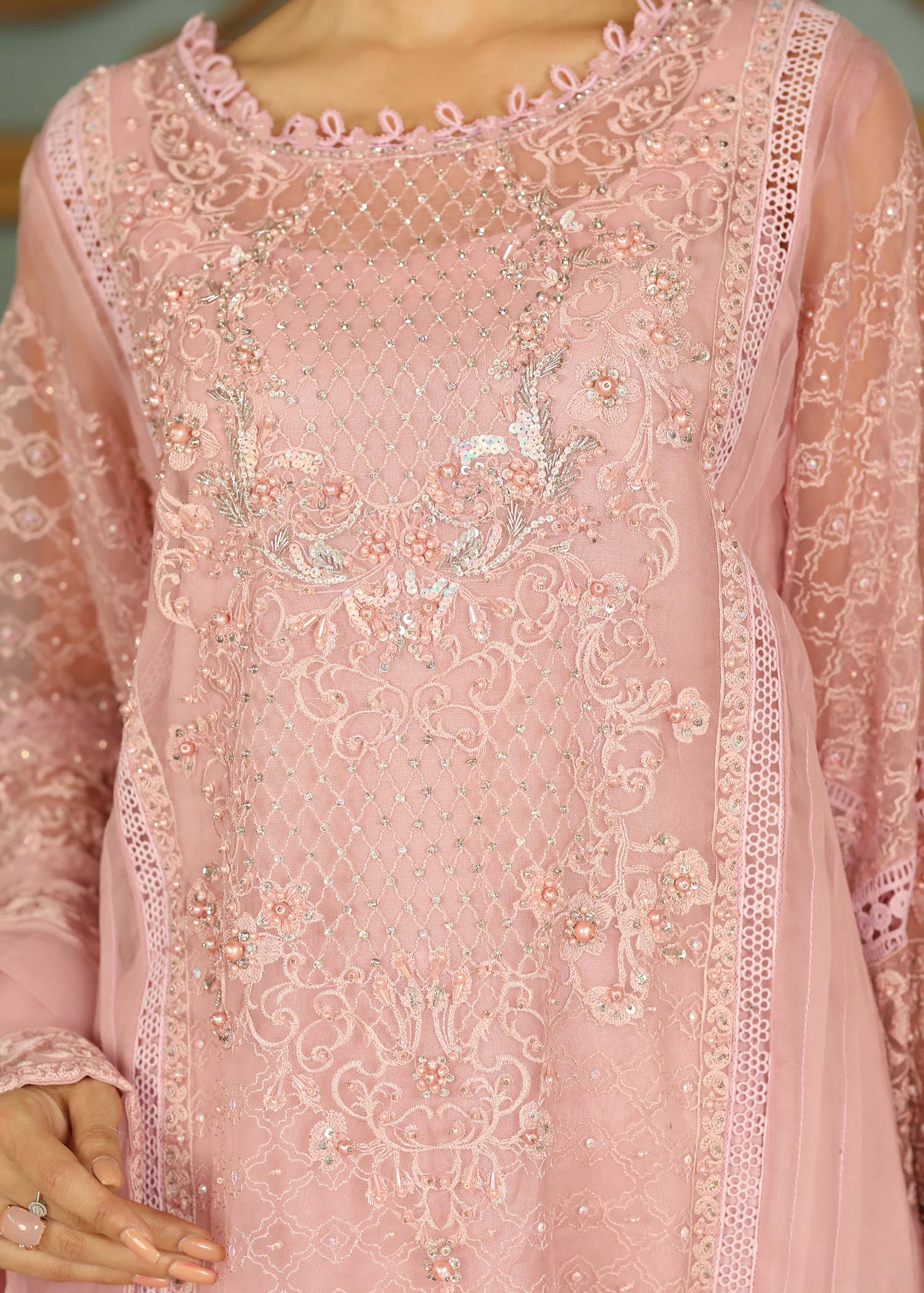 Pink Raw Silk Festive Wear Suit Online in Sri Lanka India Australia