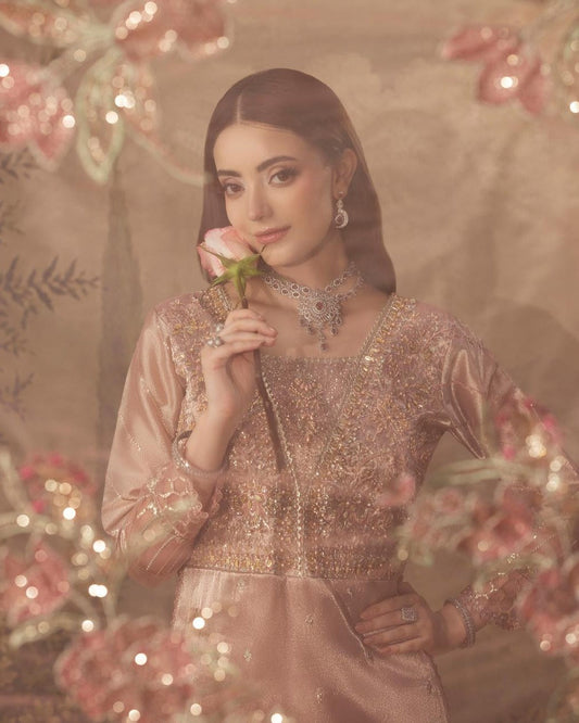 Pink Silk Sharara Gharara with Net Dupatta Online in Dubai DXB UAE Abudhabi Meena Bazaar