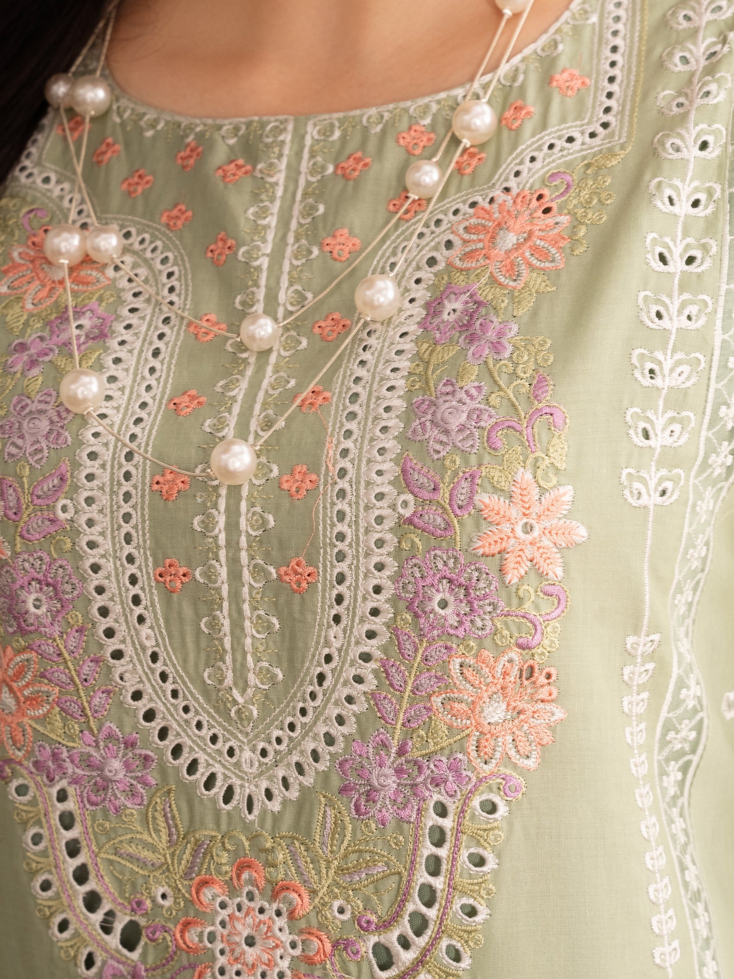 Pistachio Embroidered Lawn Ladies Suit Online in Dubai UAE Abudhabi Ajman Sharjah