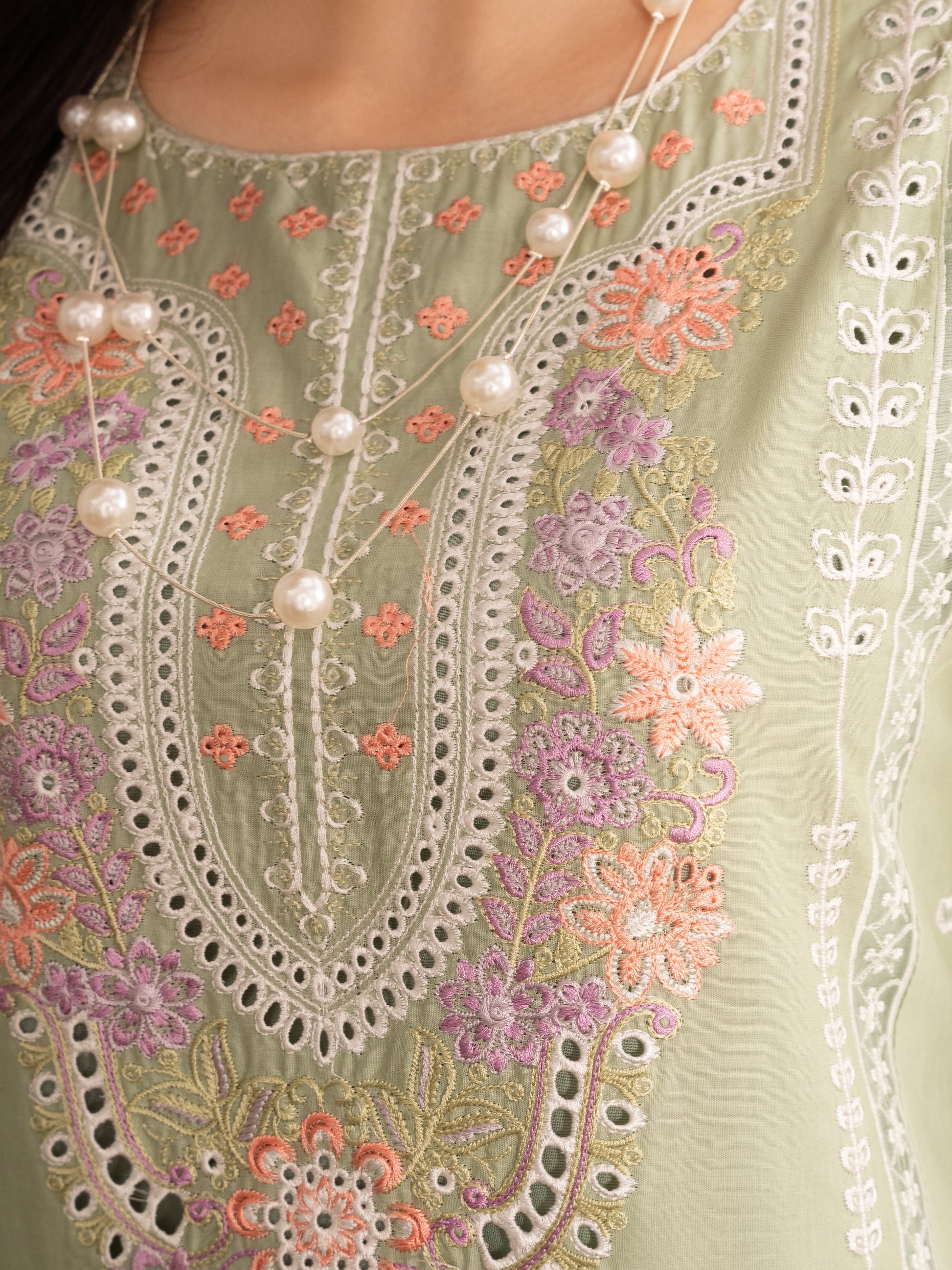 Pistachio Embroidered Lawn Ladies Suit Online in Dubai UAE Abudhabi Ajman Sharjah