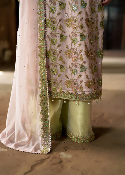 Pistachio Green Embroidered Charmuse Pakistani Suit Online in Dubai UAE Abudhabi Ajman Sharjah