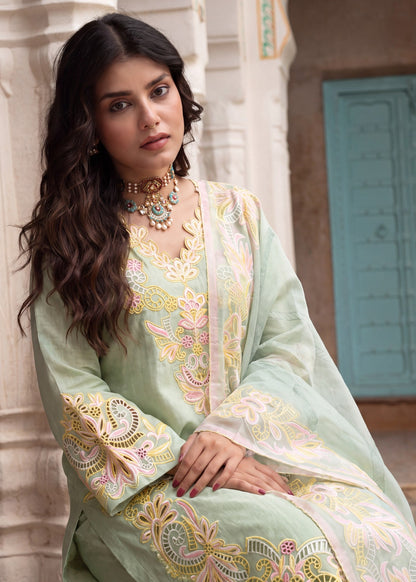 Pistachio Green Lawn Dress Material Online in Sri Lanka India Australia