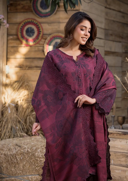 Plum Lawn 3 Piece Suit Online in Sri Lanka India Australia