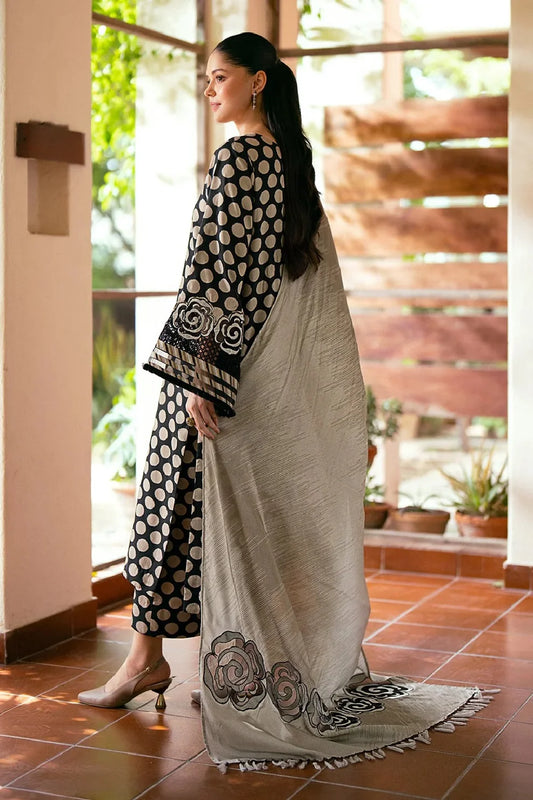 Printed Pure Lawn Suit with Chiffon Dupatta
