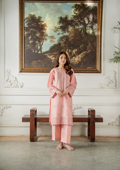 Premium Blush Pink Cotton 2PC Suit Online in Sri Lanka India Australia