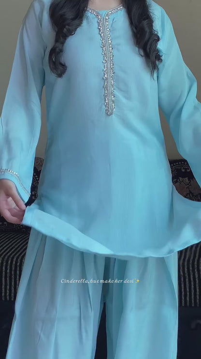 Embellished Farshi Shalwar Suit