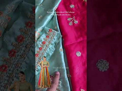 Multicolor Silk Lehenga Choli / Anarkali Maxi