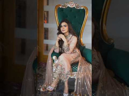 Pink Handmade Pure Chiffon Suit