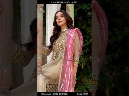 Hand Embroidered Pure Maysuri Suit